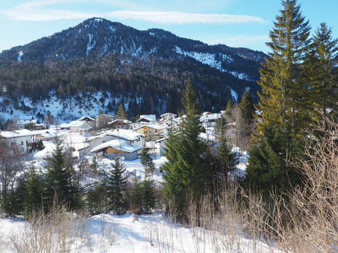 Scharnitz (Tirol) im Winter