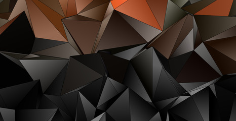 3d Triangles, abstract  background. Design wallpaper.