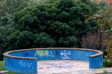 Park in an autumn day