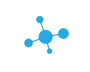 molecule logo vector illustration design