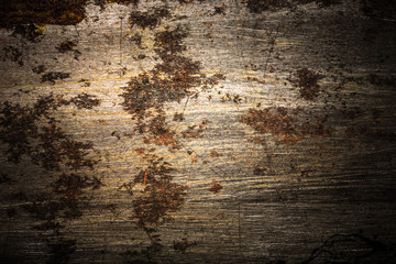 Abstract pattern of rust on old metal textured surface for background. Toned