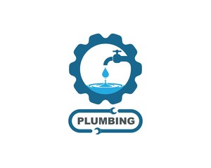 plumbing vector illustration logo icon