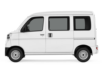 Naklejka premium Delivery Van Isolated