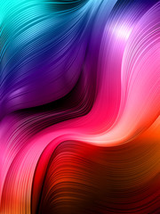 Abstract geometric gradient background of dynamic shapes of moving fluid flows - 305469081