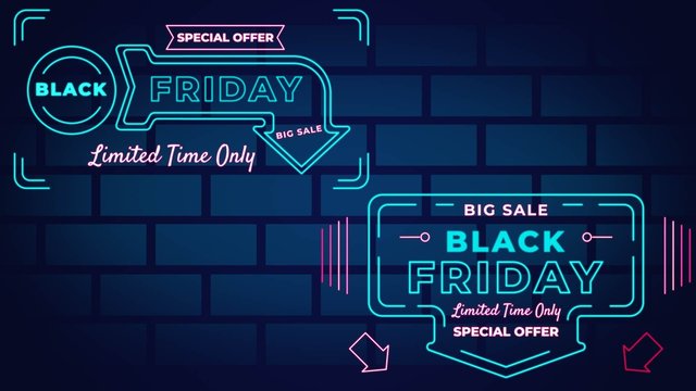 Neon Modern Black Friday