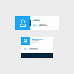 Corporate Email Signature Design Blue Small