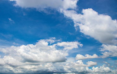 Naklejka na ściany i meble cloudy with blue sky for background