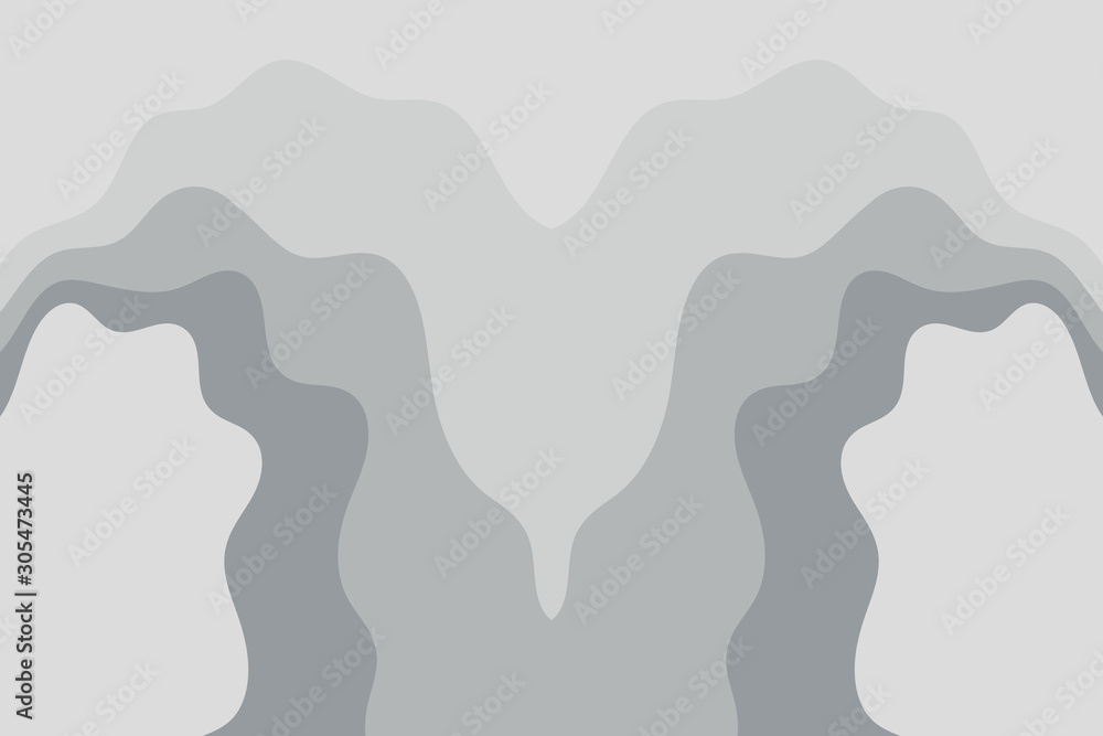 Poster abstract vector gray background with curved lines. pattern backdrop for landing pages.
