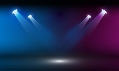 Stage podium with lighting, Stage Podium Scene with for Award Ceremony on Light Colorful Background vector design.