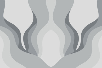 Abstract vector gray background with curved lines. Pattern backdrop for landing pages.