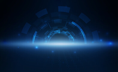 Abstract Light out technology background Hitech communication concept innovation background  vector design