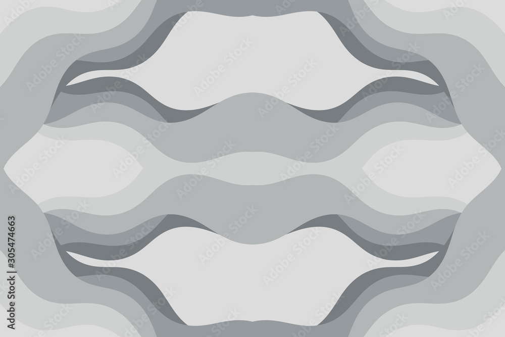 Poster abstract vector gray background with curved lines. pattern backdrop for landing pages.