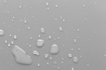 Drops of water on a color background