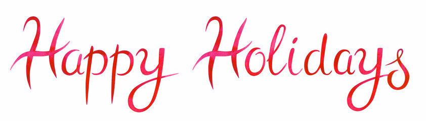 New Year or Christmas hand lettering: 