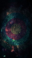Grunge style background with dark colors.