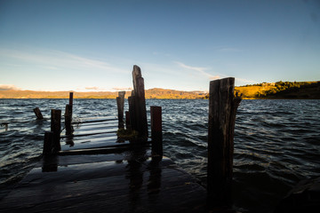 Fototapeta premium Paisaje Lago, Boyacá, Colombia