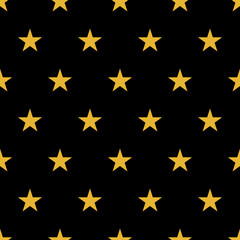 Stars seamless repeat pattern vector