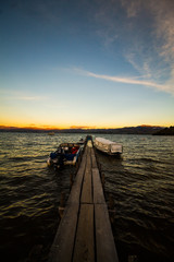 Obraz premium Paisaje Lago, Boyacá, Colombia