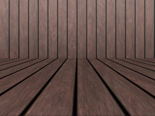 Wood texture background pattern. Dark hardwood planks surface of wooden board floor wall fence. Abstract timber decorative illustration.