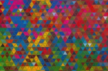 Vintage style old fashion concept, triangle mosaic background with dark color tones.