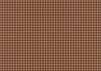 Small scales of white grid on dark brown tone background for simple decoration, seamless pattern, and making cool banner on page, presentation and website