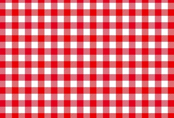 tablecloth on red background