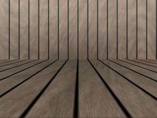 Wood texture background pattern. Dark hardwood planks surface of wooden board floor wall fence. Abstract timber decorative illustration.