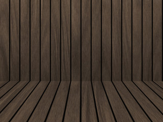 Wood texture background pattern. Dark hardwood planks surface of wooden board floor wall fence. Abstract timber decorative illustration.