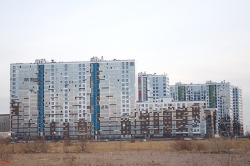 Urban construction on the outskirts of the city