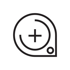 Black line Zoom icon isolated on white background. Research, web concept. Vector Illustration