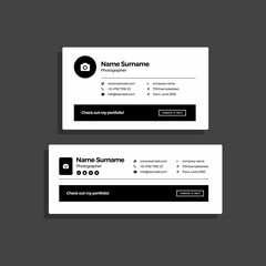 Corporate Email Signature Design Photographer Minimal