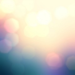 Wonderful bokeh abstract pattern. Cool background. Yellow pink green blue gradient. Holiday creative glare texture.
