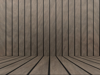 Wood texture background pattern. Dark hardwood planks surface of wooden board floor wall fence. Abstract timber decorative illustration.