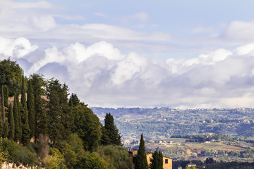 Fototapeta premium Tuscany landscape in Italy.