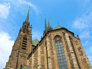 Fototapeta na wymiar Czech Republic, Brno, Cathedral of Saints Peter and Paul