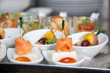  food Cocktail in small cup in event