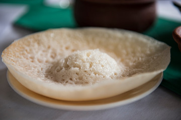 Idli, a savory Indian rice cake