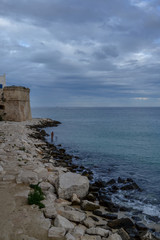 Costa Adriatica Italia al tramonto