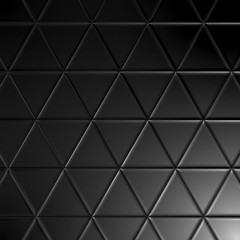 Dark black color tone, triangle pattern background. Ideal for brochure & flyer, website cover design.