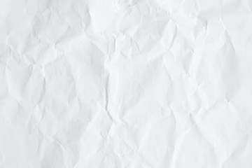 Abstract white crumpled paper texture background