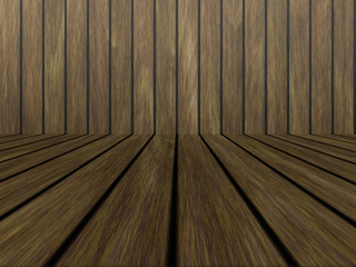 Wood texture background pattern. Dark hardwood planks surface of wooden board floor wall fence. Abstract timber decorative illustration.