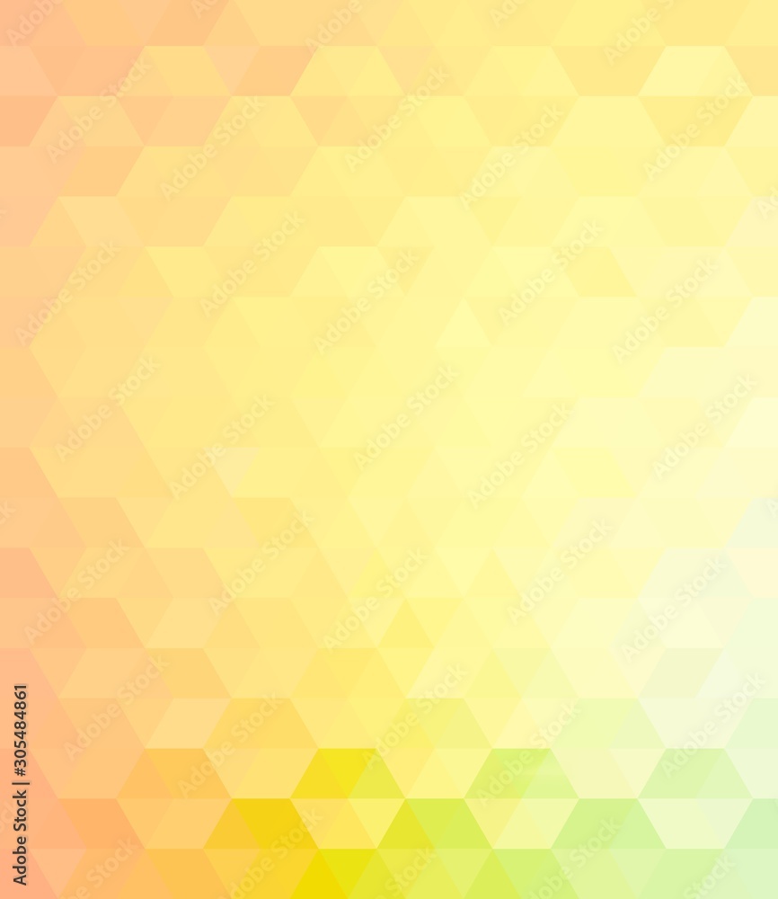 Poster light yellow colored hexagonal pattern background.