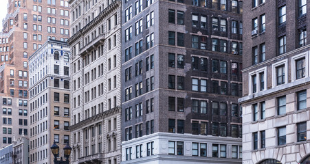 Fototapeta na wymiar Brooklyn downtown buildings , USA