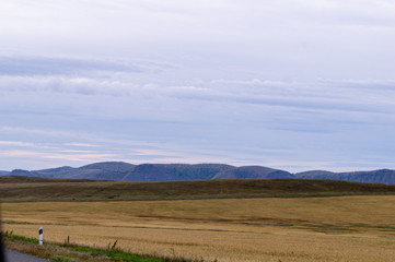 Fototapeta na wymiar sky steppe hills