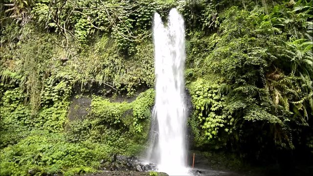 Beautiful waterfalls known as Sendang Gile in Lombok, Indonesia.