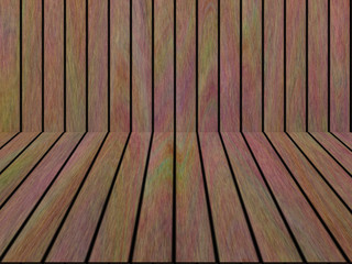 Wood texture background pattern. Dark hardwood planks surface of wooden board floor wall fence. Abstract timber decorative illustration.