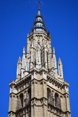 Fototapeta na wymiar Tower of Toledo's Cathedral, Spain