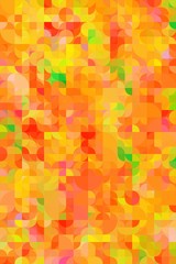 Soft pastel colored retro style geometric shapes background.