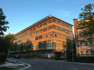 Fototapeta na wymiar Chemnitz, Gebäude Spinnereimaschinenbau