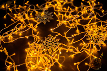 christmas tree and decorations